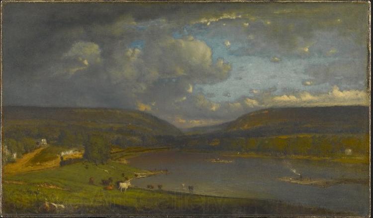 George Inness On the Delaware River Norge oil painting art